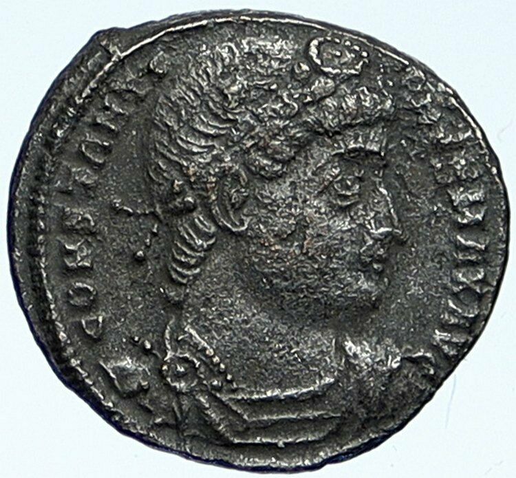 CONSTANTINE I the Great Authentic Ancient Roman Coin WAR LEGION SOLDIERS i109272