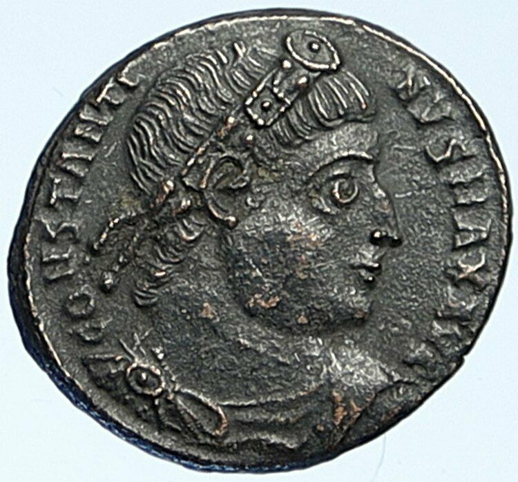 CONSTANTINE I the Great Authentic Ancient Roman Coin WAR LEGION SOLDIERS i109294