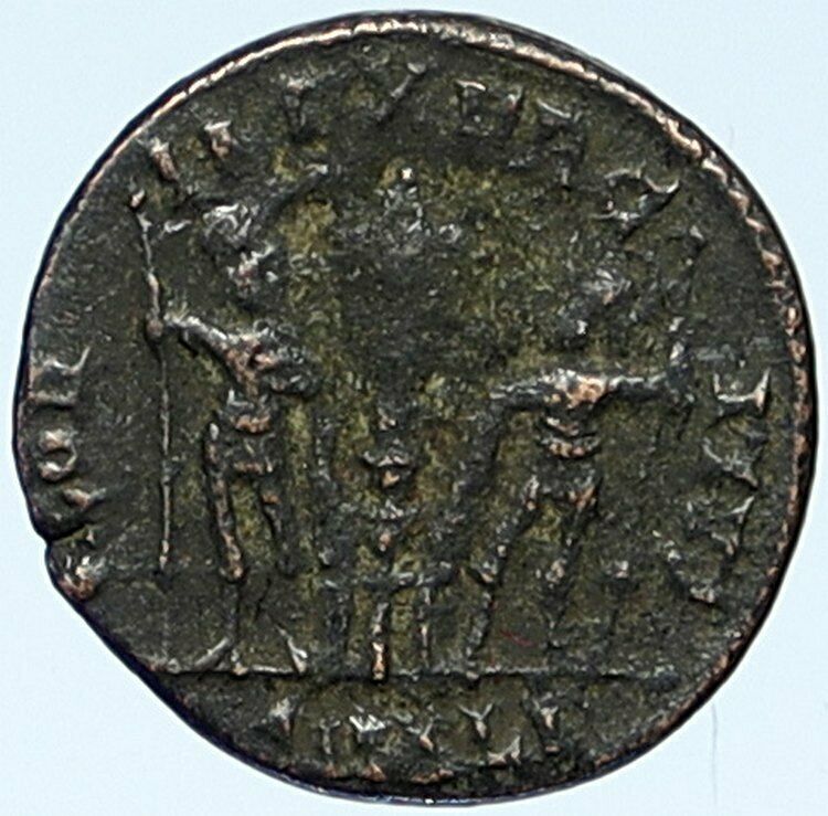 CONSTANTINE I the Great Authentic Ancient Roman Coin WAR LEGION SOLDIERS i109304