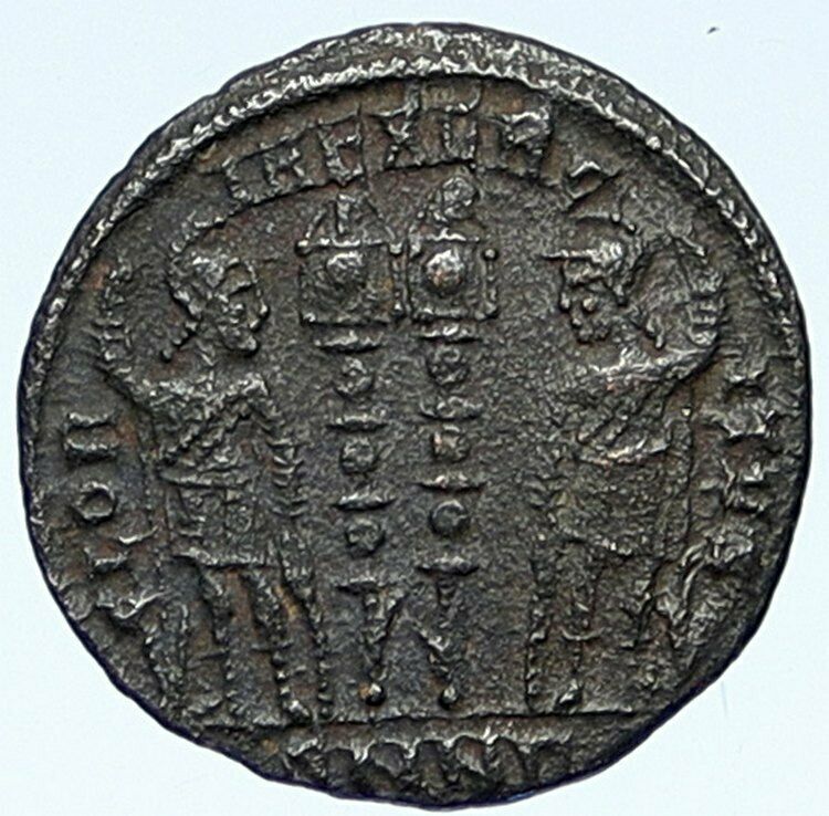 CONSTANTINE I the Great Authentic Ancient Roman Coin WAR LEGION SOLDIERS i109312