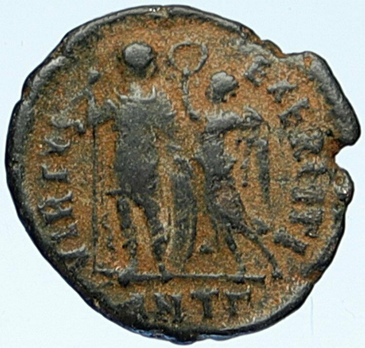 HONORIUS crowned by Victory 395AD Antioch Authentic Ancient Roman Coin i109330