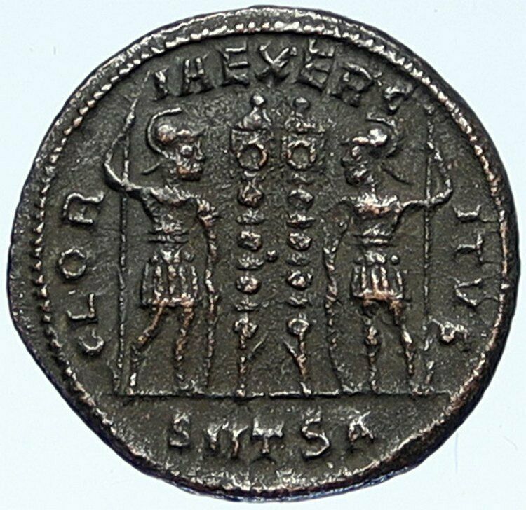 CONSTANTINE I the GREAT Authentic Ancient Roman Coin WAR LEGION SOLDIERS i109333