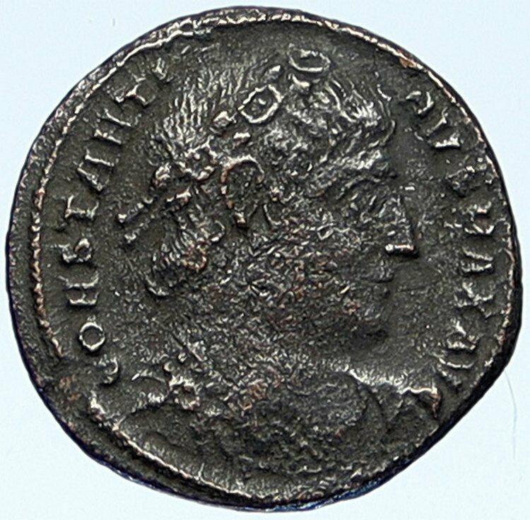 CONSTANTINE I the GREAT Authentic Ancient Roman Coin WAR LEGION SOLDIERS i109333