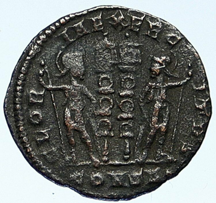 CONSTANTINE I the Great Authentic Ancient Roman Coin WAR LEGION SOLDIERS i109313