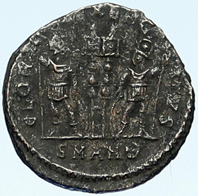 CONSTANS Authentic Ancient ANTIOCH 333AD Roman Coin WAR LEGION SOLDIERS i109336