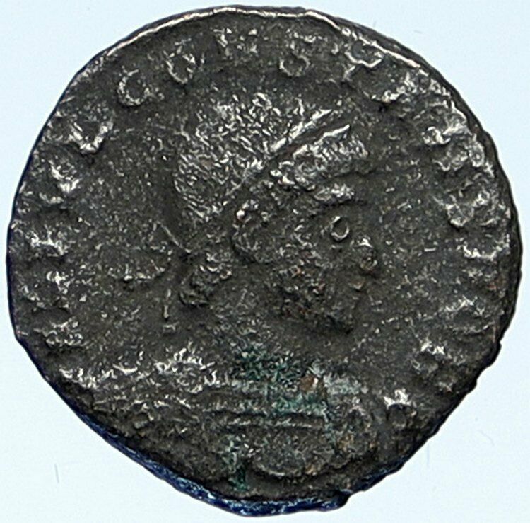 CONSTANS Authentic Ancient ANTIOCH 333AD Roman Coin WAR LEGION SOLDIERS i109336