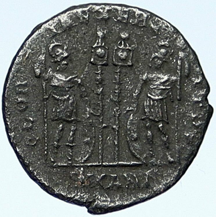 CONSTANTINE I the Great Authentic Ancient Roman Coin WAR LEGION SOLDIERS i109331