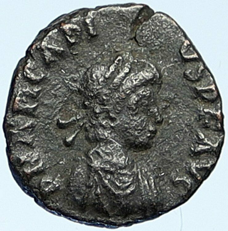 ARCADIUS crowned by Victory 395AD Alexandria Antique Ancient Roman Coin i109306