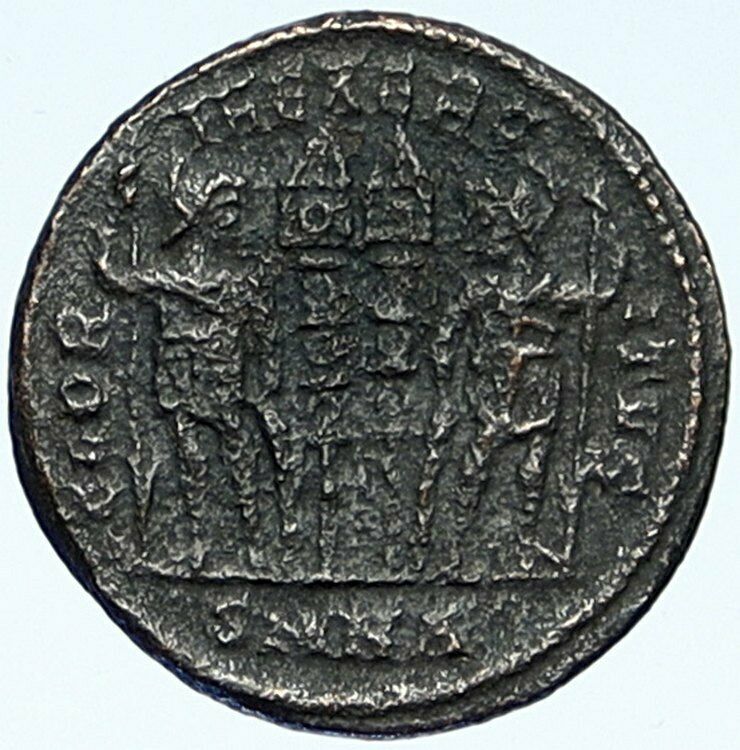 CONSTANTINE I the Great Authentic Ancient Roman Coin WAR LEGION SOLDIERS i109305