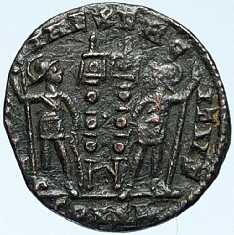 CONSTANTINE I the GREAT 330AD Authentic Ancient OLD Roman Coin LEGIONS i109301