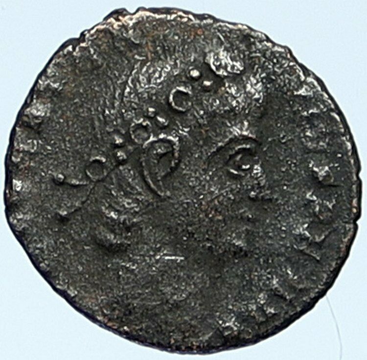 CONSTANTIUS II Authentic Ancient 337AD Roman Coin w WAR LEGION SOLDIERS i109329