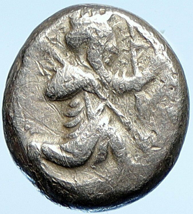 486BC Xerxes - Artaxerxes I Achaemenid Silver Greek SIGLOS Coin Lydia i107587