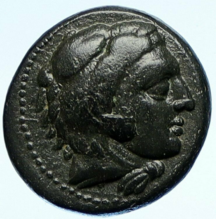 ALEXANDER III the GREAT Macedonia Ancient OLD Greek Coin HERCULES WEAPON i107586