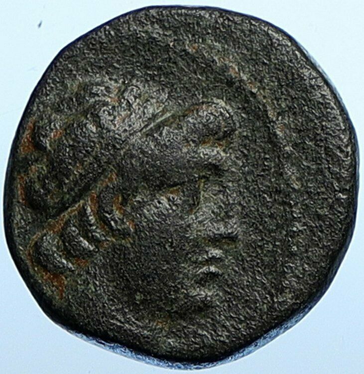 DEMETRIOS II Nikator Antique Ancient SELEUKID Old Greek Coin CORNUCOPIA i108383