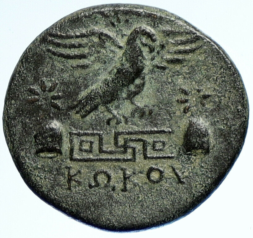 APAMEIA PHRYGIA Athena Gemini Caps DIOSCURI Eagle Ancient OLD Greek Coin i107595