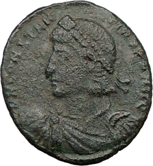 CONSTANTIUS II Constantine the Great son AE2 Ancient Roman Coin CHI-RHO i22528