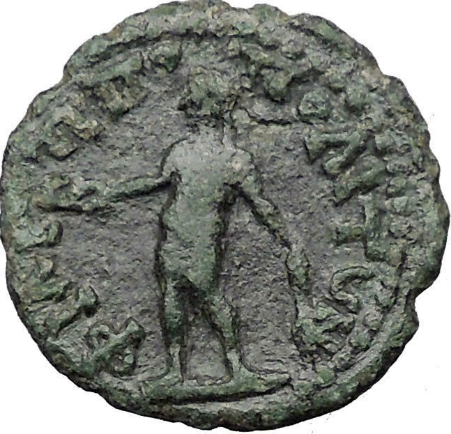 Septimius Severus 193AD Philippolis Thrace Nude Apollo Ancient Roman Coin i31765