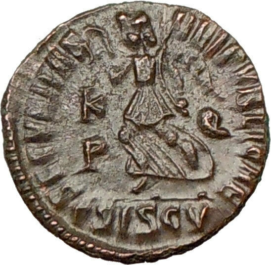 VALENTINIAN I 364AD Ancient Roman Coin ANGEL VICTORY NIKE i17366