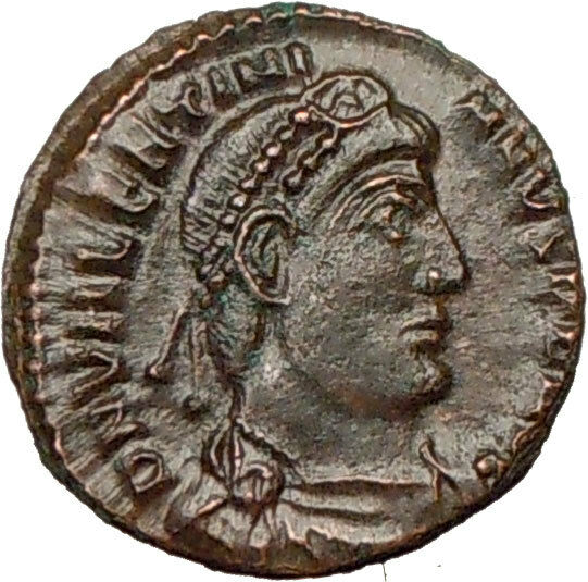 VALENTINIAN I 364AD Ancient Roman Coin ANGEL VICTORY NIKE i17366