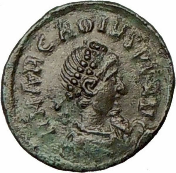 ARCADIUS 383AD Rare Genuine Authentic Ancient Roman Coin Wreat i17333