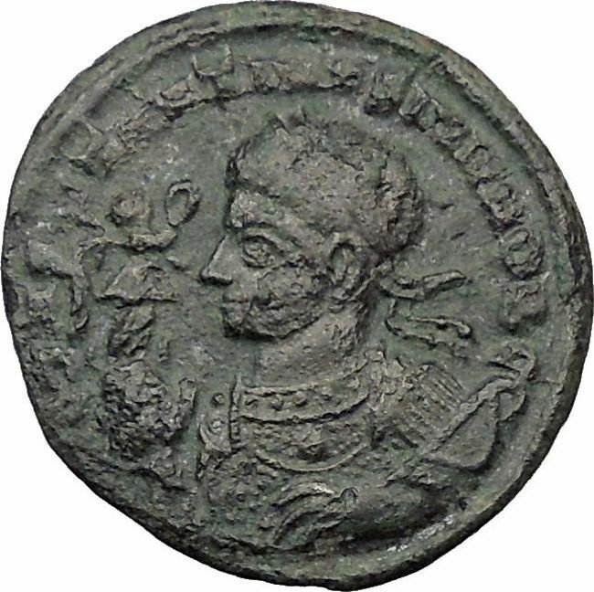 CONSTANTINE II Jr Constantine the Great son Ancient Roman Coin Vexillum i32419