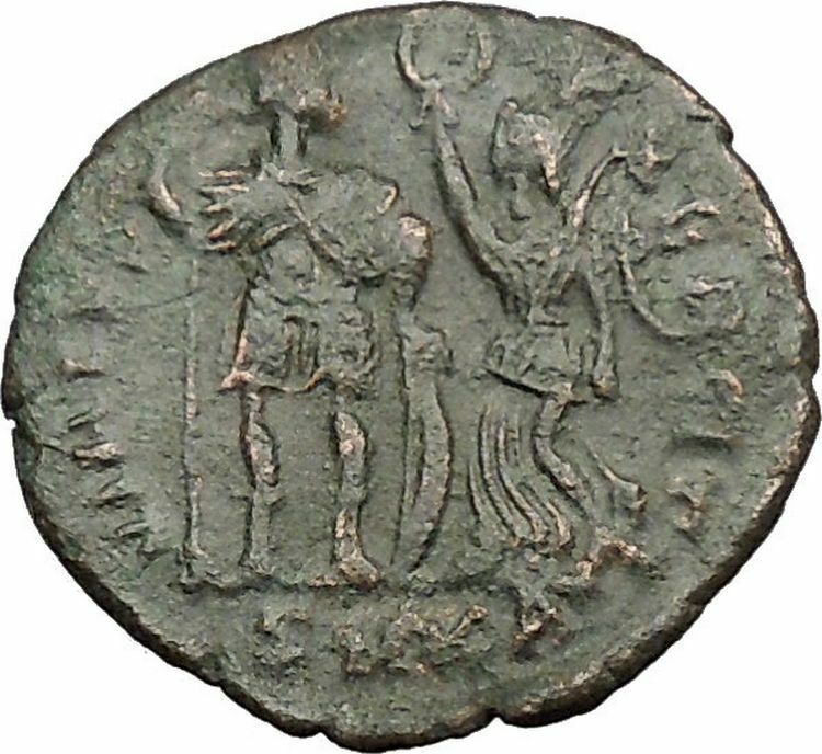 Arcadius crowned by Victory 395AD Rare Authentic Ancient Roman Coin i36334