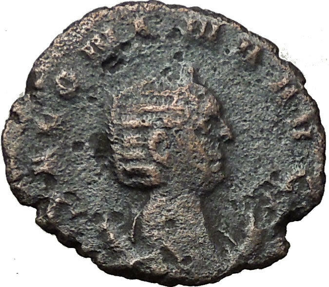 Salonina Valerian I daughter in law Silver Ancient Roman Coin VENUS Cult i30846