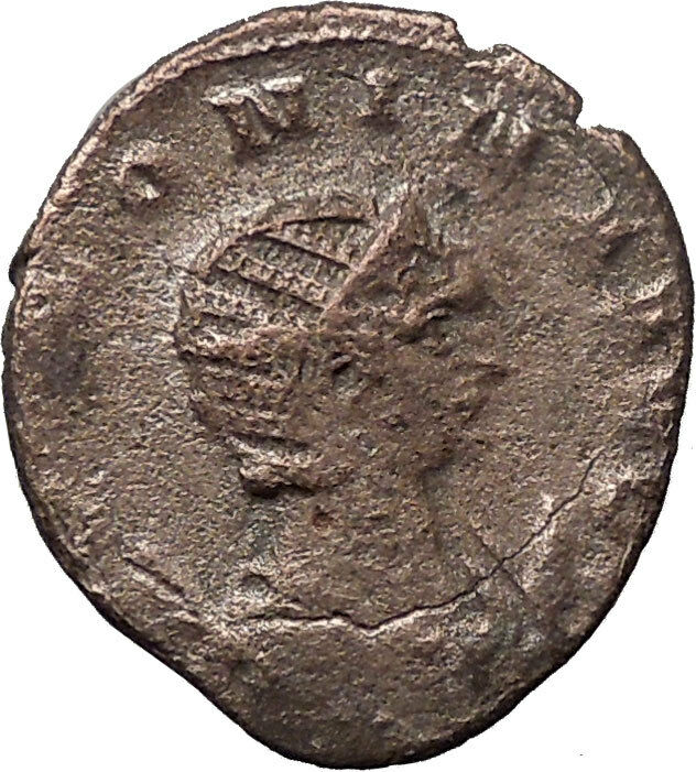 Salonina daughter in law of Valerian I Silver Roman Coin Harmony Cult i30850