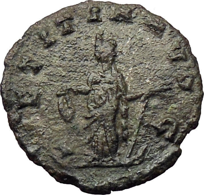 GALLIENUS son of Valerian I Ancient Roman Coin Happiness Cult i29849