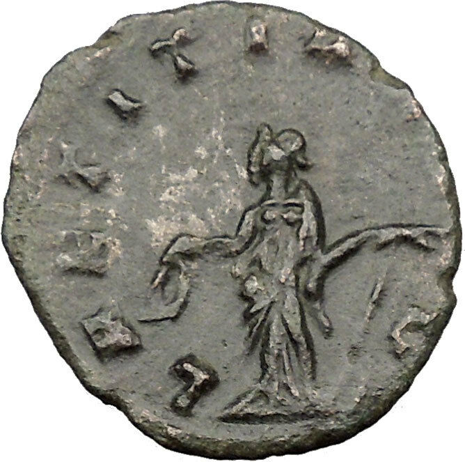 GALLIENUS son of Valerian I Ancient Roman Coin Happiness Goddess Cult i31655