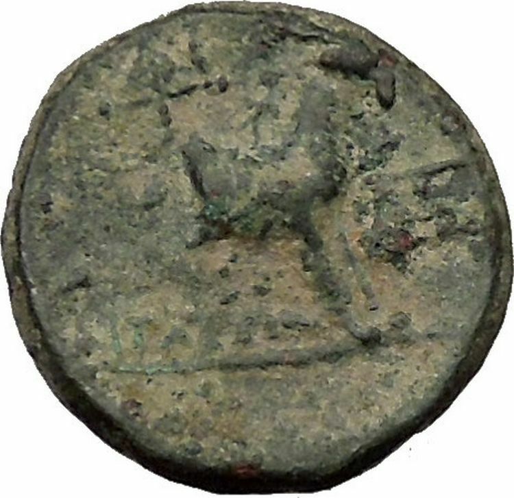 AIGAI in Aiolis 2nd Cent BC Hermes & Goat Quality Ancient Greek Coin i36752