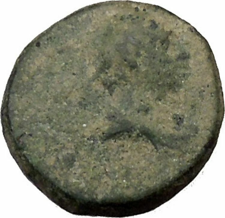 AIGAI in Aiolis 2nd Cent BC Hermes & Goat Quality Ancient Greek Coin i36752