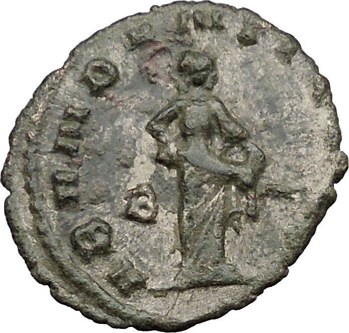 Gallienus son of Valerian I Rare Ancient Roman Coin Good fortune Cult i31651