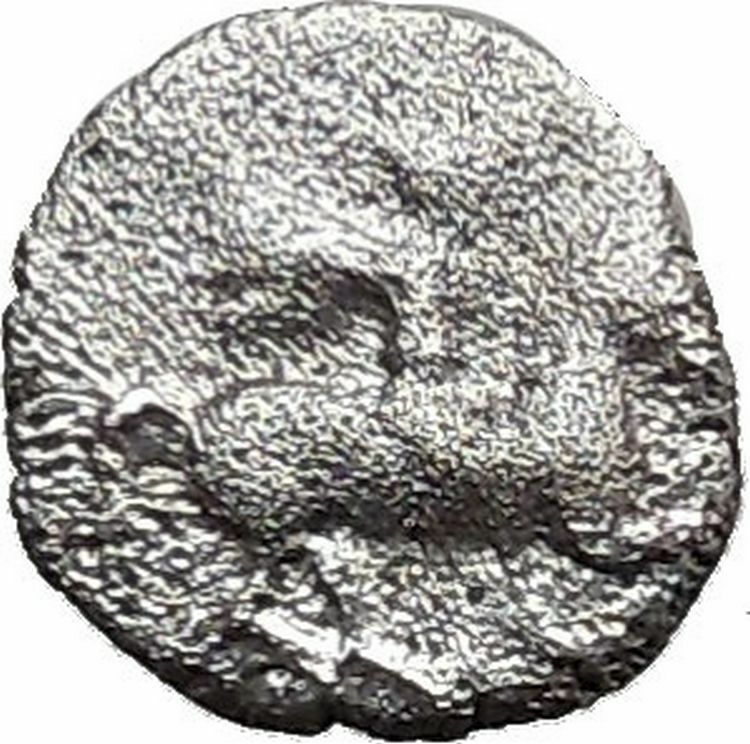 LARISSA Thessaly 479BC Obol Ancient Silver Greek Coin Horseman Athena i36789