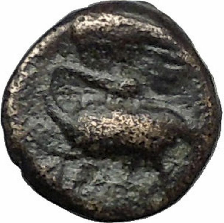 Klazomenai in Ionia 380BC Authetic Ancient Greek Coins Apollo Cult Swan i49595