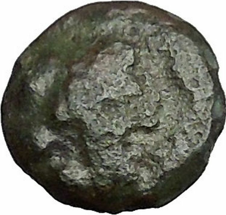 RHODES Island Off CARIA 394BC Nymph Rhodos ROSE Ancient Greek Coin i50215