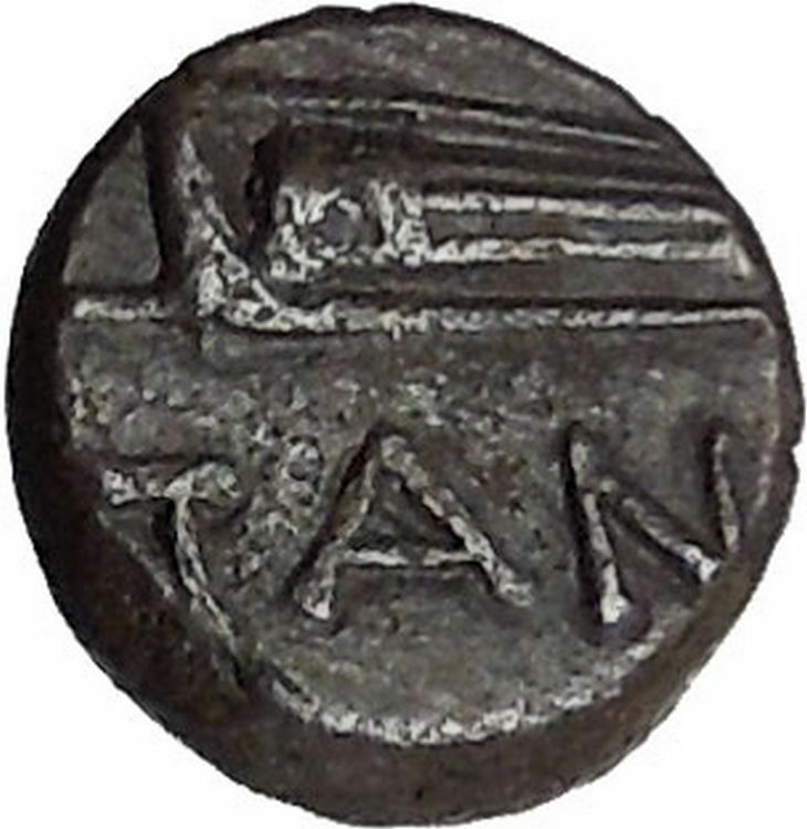 Pantikapaion in Tauric Chersonesos 3rdCentBC RARE Ancient Greek Coin BOW i50246