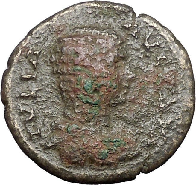 JULIA DOMNA 193AD Stobi in Macedonia Nike Victory Trophy Roman Coin i48875