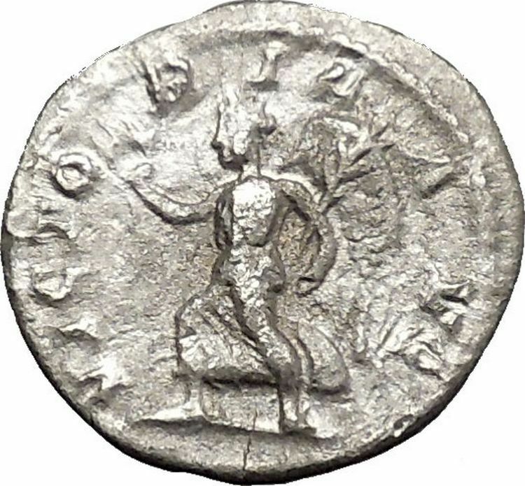 Severus Alexander 222AD Ancient Silver Roman Coin Victory Nike i50612