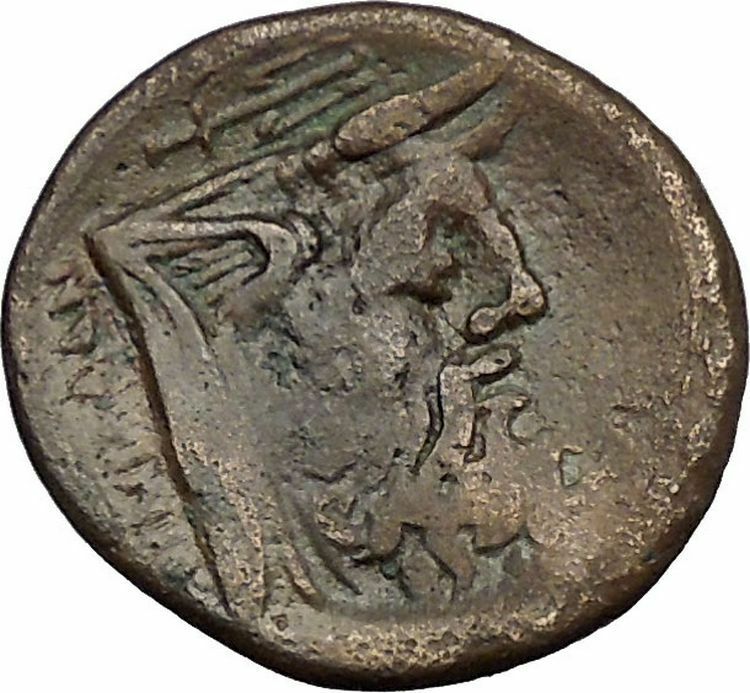 OINIADAI in Akarnania 219BC Ancient Greek Coin ZEUS RIVER GOD ARCHELOUS i51193