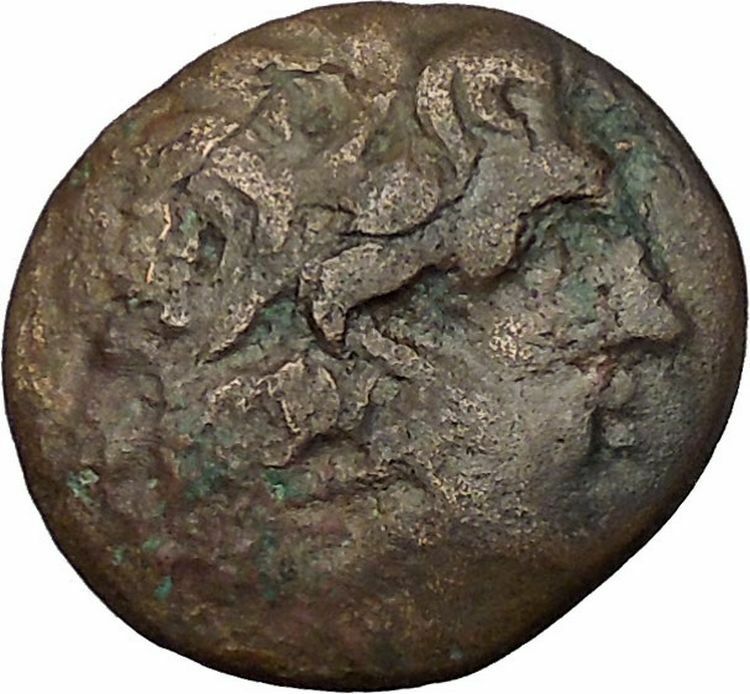 OINIADAI in Akarnania 219BC Ancient Greek Coin ZEUS RIVER GOD ARCHELOUS i51193