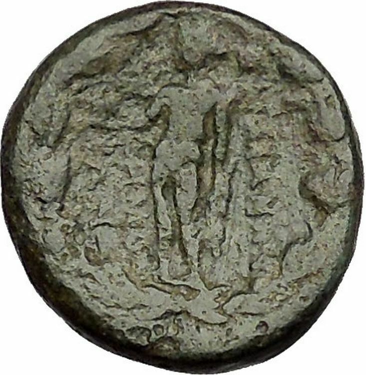 Sardes in Asia Minor 133BC Ancient Greek Coin Nude Apollo Young Hercules i51695