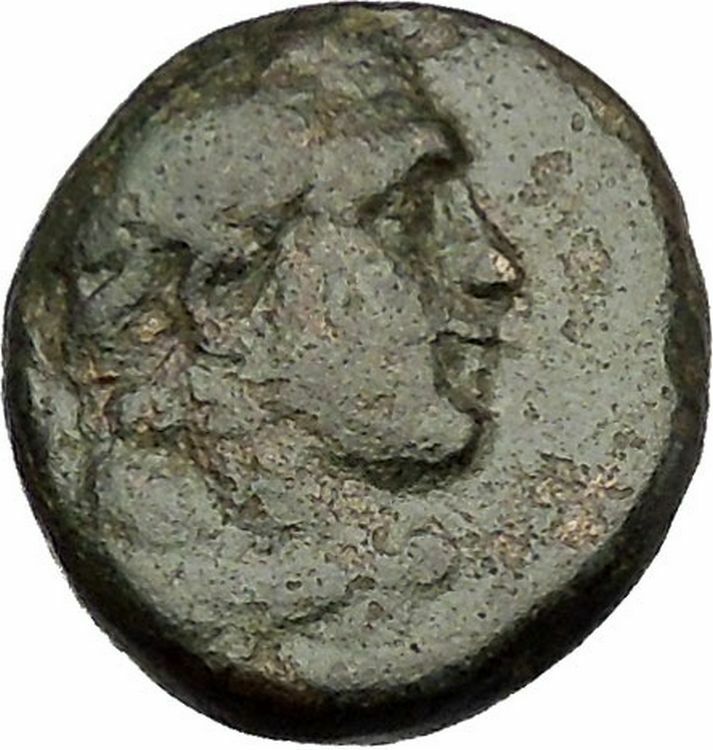 Sardes in Asia Minor 133BC Ancient Greek Coin Nude Apollo Young Hercules i51695