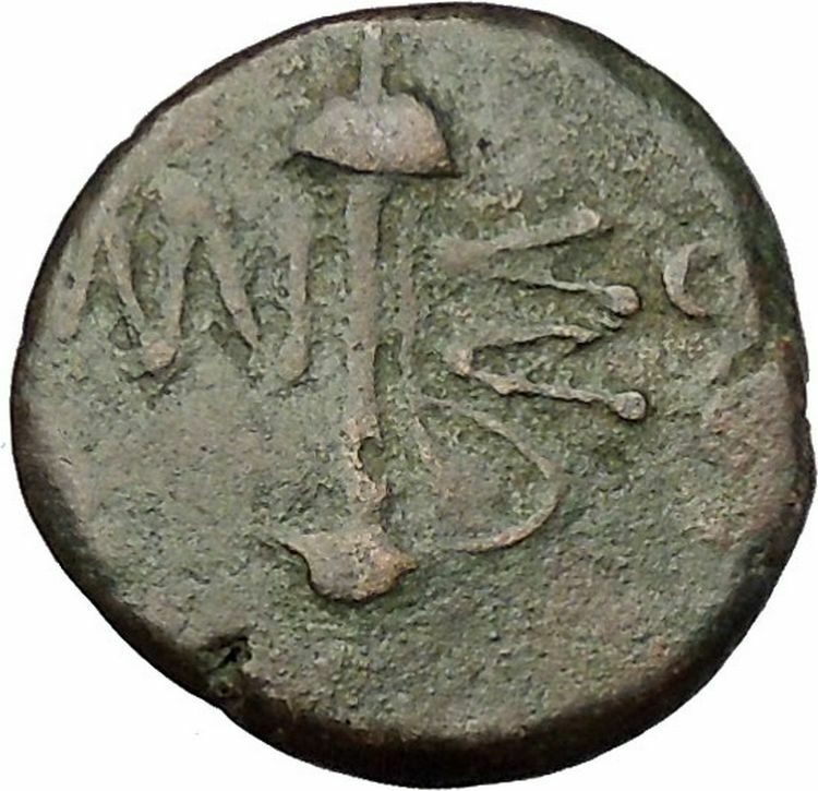 AMISOS in PONTUS Asia Minor 200BC Ares Sword Ancient Greek Coin i51697