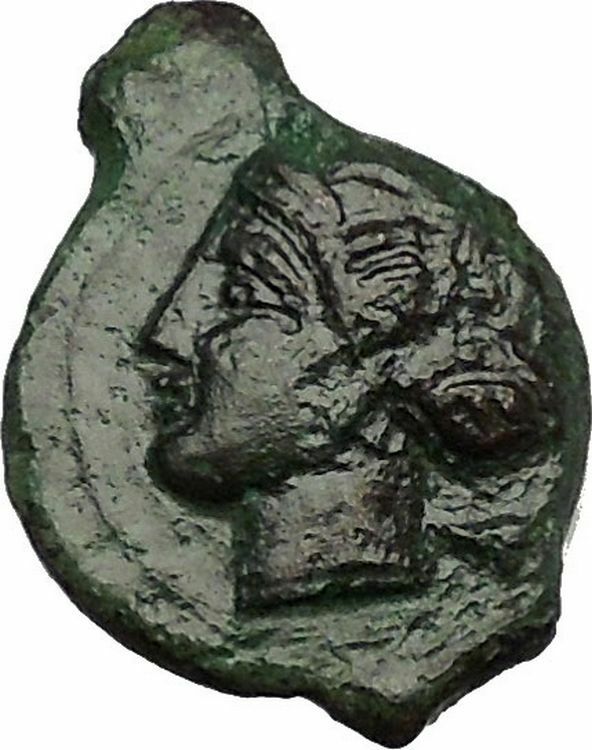 Syracuse in Sicily 415BC SECOND DEMOCRACY Nymph Dolphins Greek Coin i51542