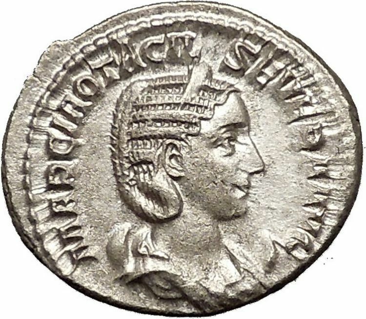 Otacilia Severa 244AD Rare Silver Ancient Roman Coin Sexual ethic Modesty i52128