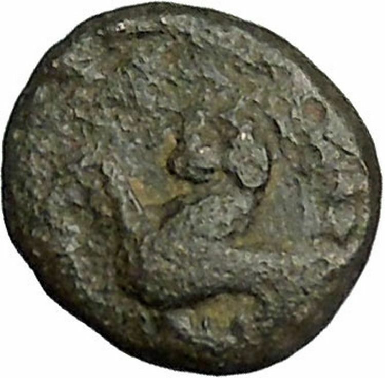 Gergis in Troas 400BC Ancient Greek Coin Sibyl Prophetess Sphinx seated i51890