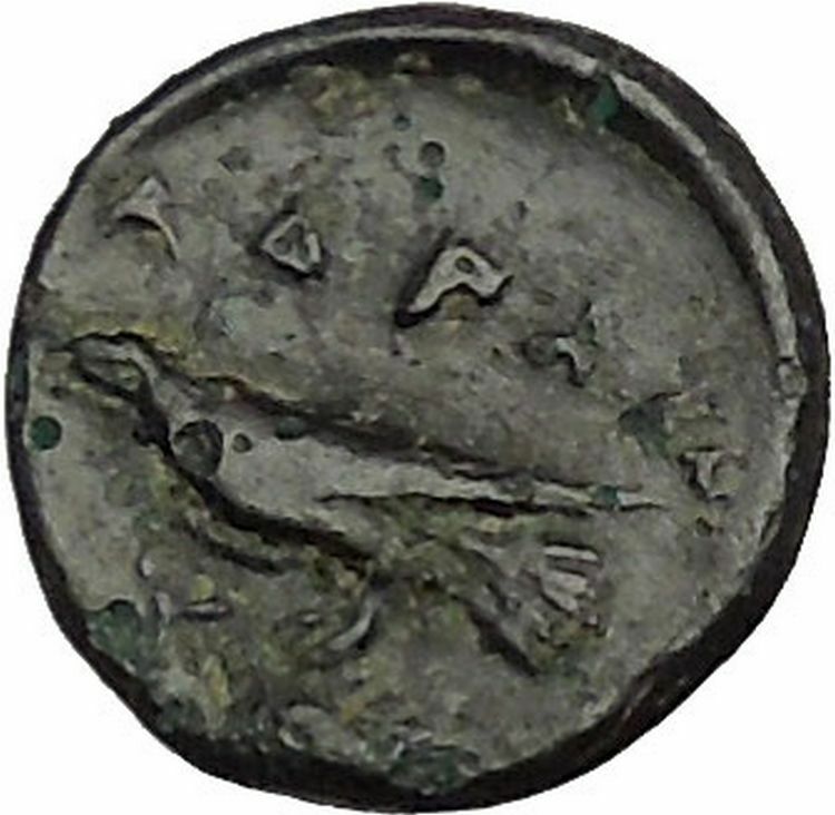 ADRAMYTION in MYSIA 350BC Zeus Eagle Genuine Authentic Ancient Greek Coin i52415