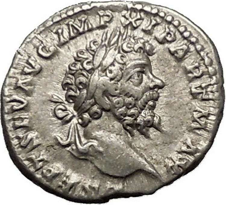 SEPTIMIUS SEVERUS 199AD Silver Rare Ancient Roman Coin Equality Cult i52287