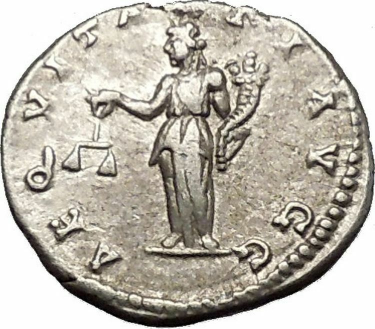 SEPTIMIUS SEVERUS 199AD Silver Rare Ancient Roman Coin Equality Cult i52287